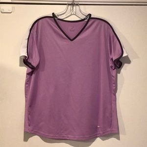 NIKE size L lavender/pink dri-fit top